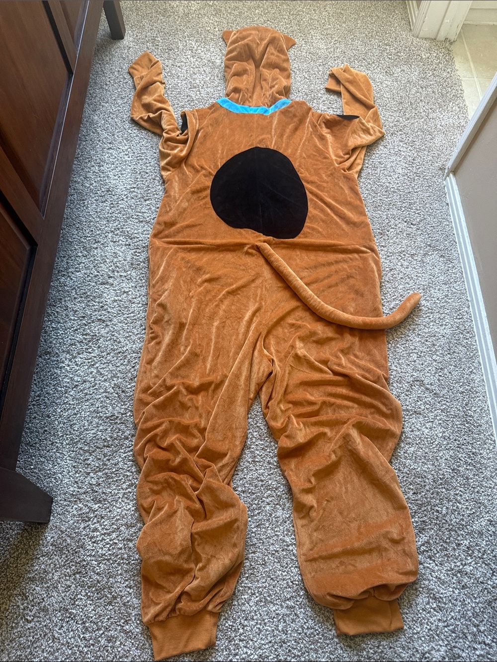 SCOOBY-DOO! ADULT BROWN JUMPSUIT COSTUME SIZE LARGE/EXTRA LARGE 🌟EUC🌟 - Picture 14 of 16